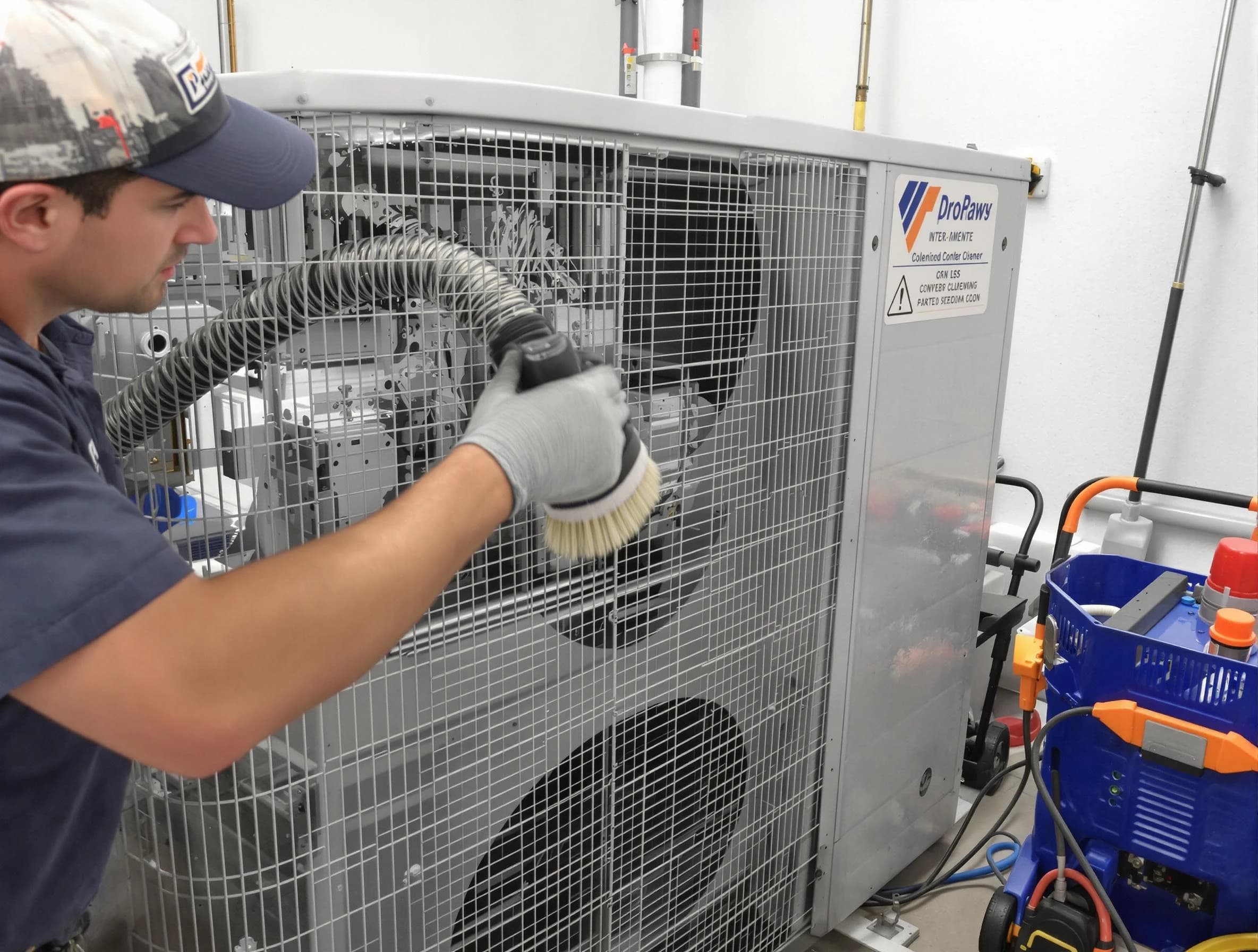 Lithia Springs Air Duct Cleaning specialist performing precision AC coil cleaning for improved system performance in Lithia Springs