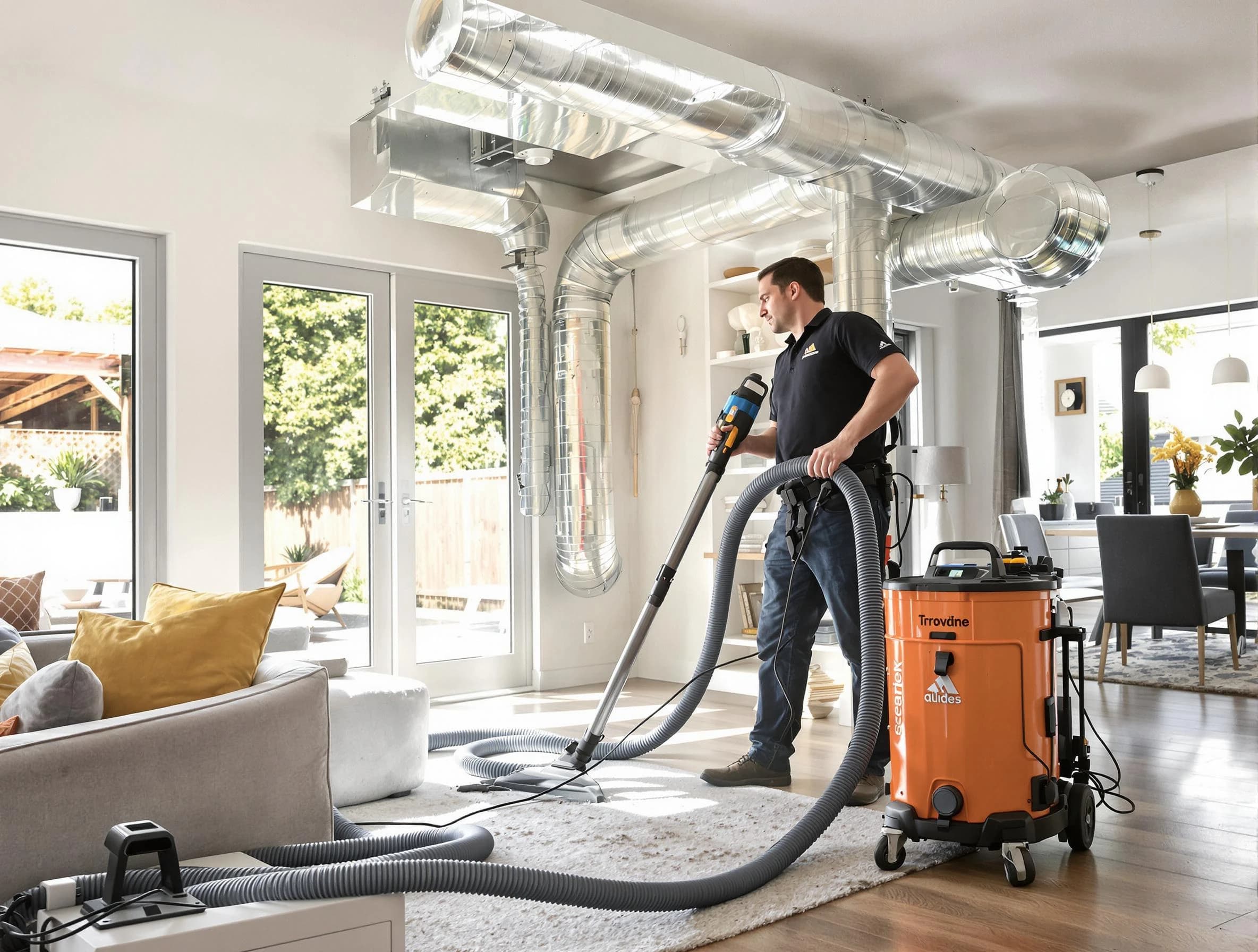Lithia Springs Air Duct Cleaning specialist performing thorough residential duct cleaning using advanced equipment in Lithia Springs