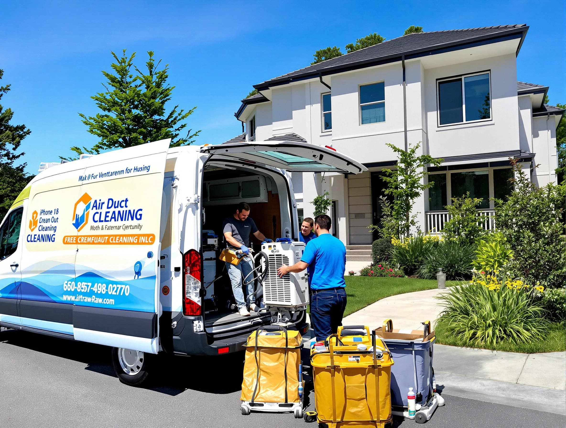 Lithia Springs Air Duct Cleaning technician performing professional air duct cleaning in Lithia Springs