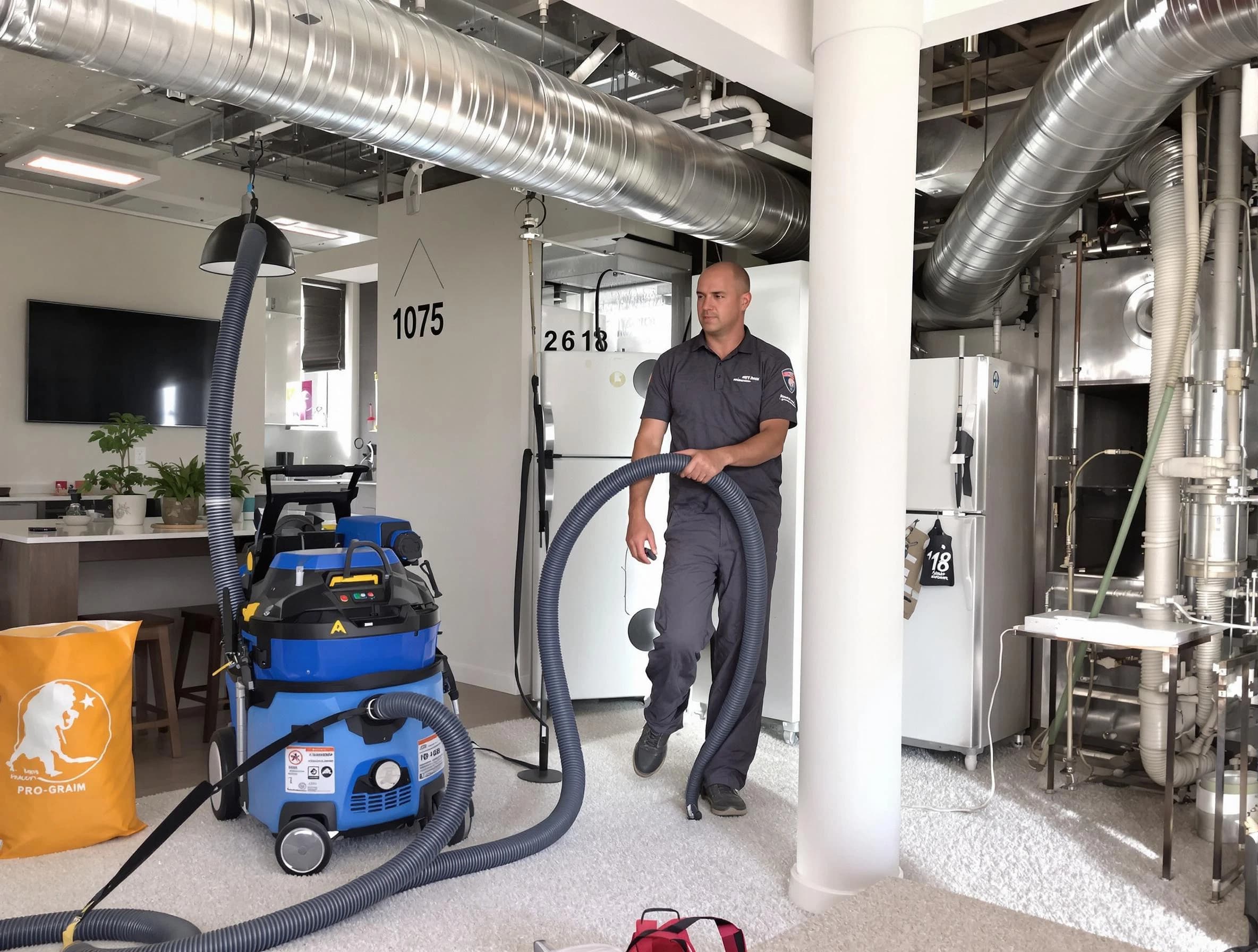 Lithia Springs Air Duct Cleaning expert performing detailed indoor duct cleaning for improved air quality in Lithia Springs